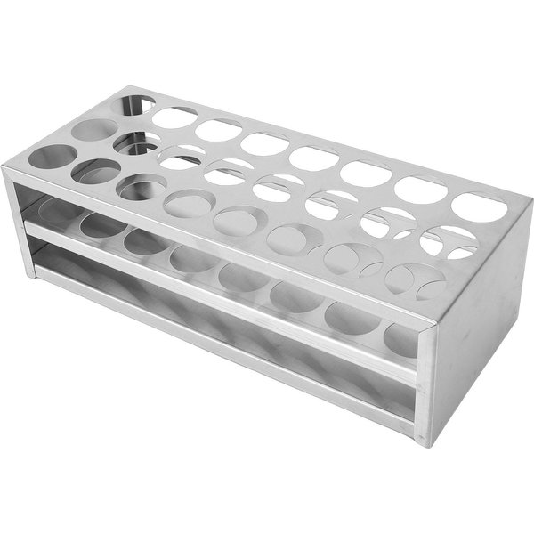 Stojak Na ProbóWki 30 Mm 24 Otwory Stal Nierdzewna 304 Uchwyt Na ProbóWki WiróWkowe Do EksperymentóW Laboratoryjnych Szkolnych-image