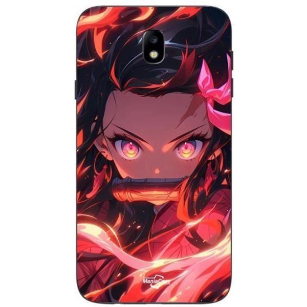 Coque Samsung Galaxy J7 2018 Demon Slayer Nezuko Kamado Manga Anime Copie Maniacase-image