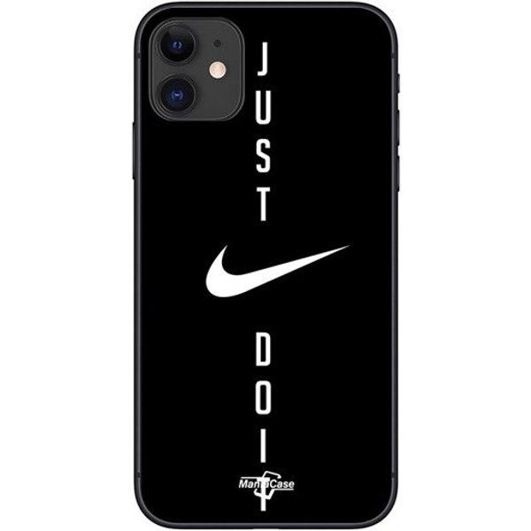 Funda De TeléFono - Nike - Iphone 12 - Flexible - Silicona - Just Do It Negro-image
