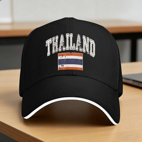 Gorra De BéIsbol Casual Vintage Tailandia Verano Gorra De Camionero Protector Solar Kpop Rock Hip Hop Gorras Unisex-Adolescentes Gorras De BéIsbol De Moda One Size-image