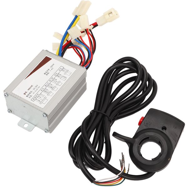 Controlador De Velocidad De Motor De 36V 500W Juego De Acelerador De Dedo Kit De ConversióN Para Bicicleta EléCtrica De AleacióN De Aluminio Para Triciclo EléCtrico-image