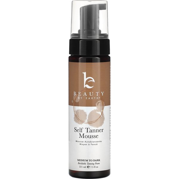 Beauty By Earth, Mousse Autobronceador, Medio A Oscuro, 7.5 Fl Oz (222 Ml) Brown-image