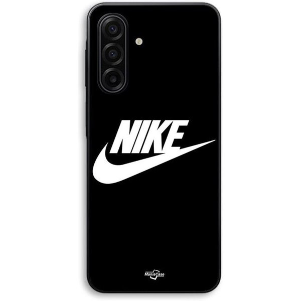 Funda Para Samsung Galaxy A17 Logo Nike Blanco Frontal Negro Maniacase Negro-image