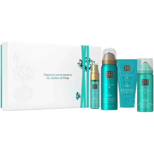Rituals El Ritual De Karma PequeñO Set 2025 Bruma Para Cabello Y Cuerpo 20 + BáLsamo Corporal 50 + Crema Corporal 70 + Gel De Ducha-Espuma 50 (8719134201598)-image