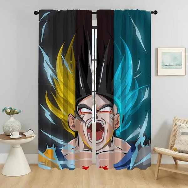 ZasłOny Do Salonu ZasłOna Smok ZasłOny ZaciemniająCe 2 Sztuki Dekoracja Halloween Przepierzenie Tiul Do Sypialni Rolety Dziecko W50Xh70Cmx2Pcs-Cl-image