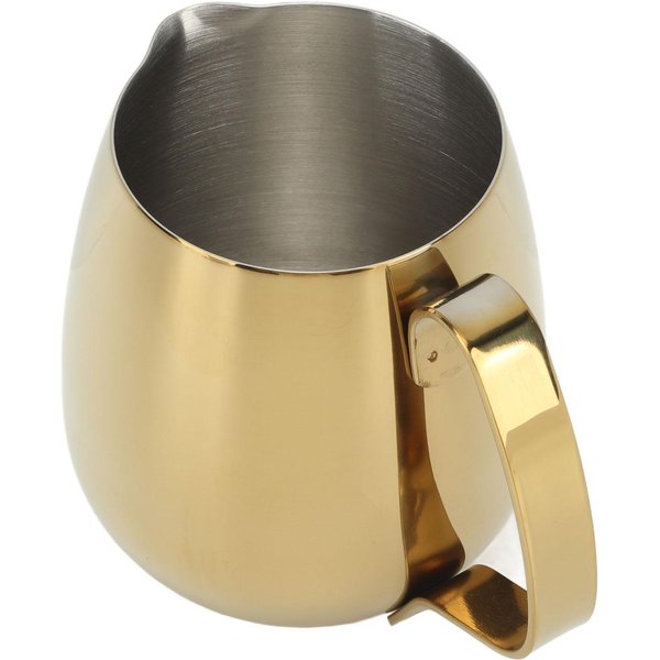 Taza De Leche Para Café Acero Inoxidable Jarra Para Espumar Leche Arte Latte Cappuccino Taza Jarra De Leche Dorada 350Ml-image