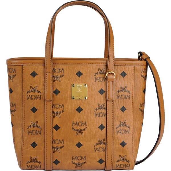 MCM Toni Bolso Tote CláSico Estampado Monograma Bolso Cruzado De Compras Para Mujer MarróN CoñAc MWPAATN04CO001 Shopping Bag Set(Basic Set+Shopping Bag) Brown-image