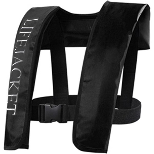 Chaleco Salvavidas Inflable AutomáTico Para Adultos, Chaleco Salvavidas Para Adultos, Traje Flotador De Seguridad Para Deportes AcuáTicos, Kayak Negro-image