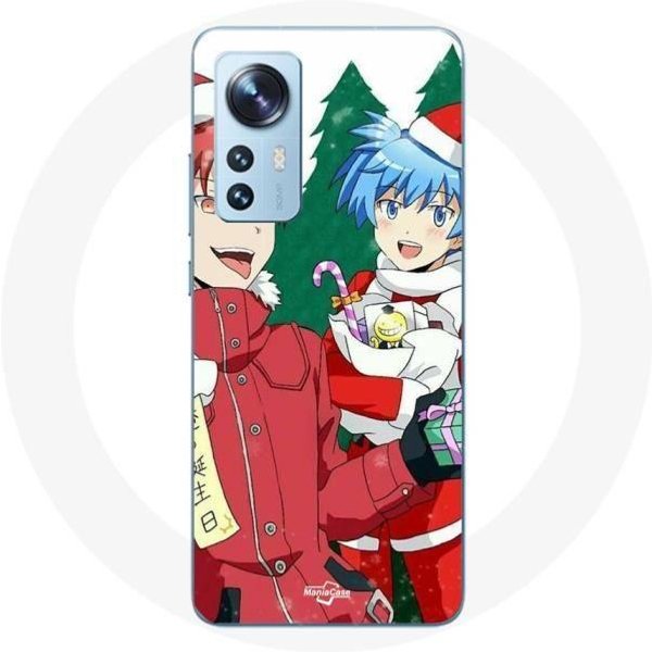 Funda Para Xiaomi Mi 12 / 12X Karma Y Nagisa Assassination Classroom Anime DíA De Navidad-image