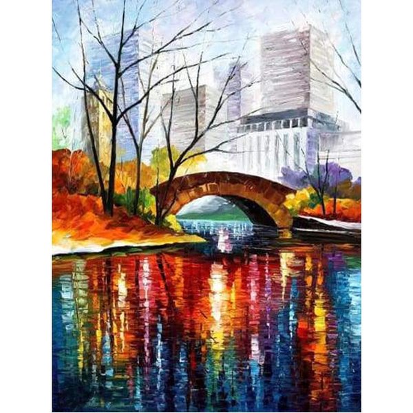 PedreríA Bordado ArtesaníA Central Park York Pintura Bordado Diamante DIY Artes De Pared Diamante 20X30CM-image
