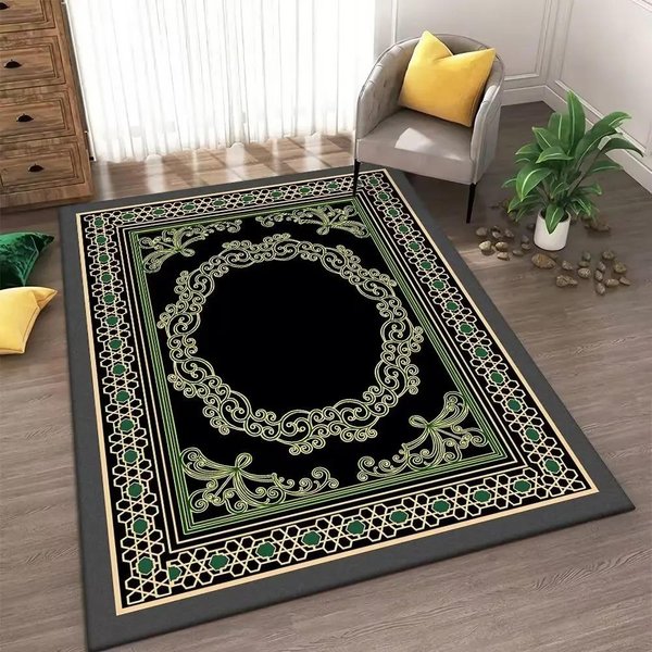 Dywanik Modlitewny – Tradycyjny Dywanik Do Modlitwy Z MuzułMańSkim Wzorem, AntypośLizgowy Dywanik PodłOgowy Do Domu, Salonu, Sypialni, ŁAzienki 80X120Cm(31X46In)-image