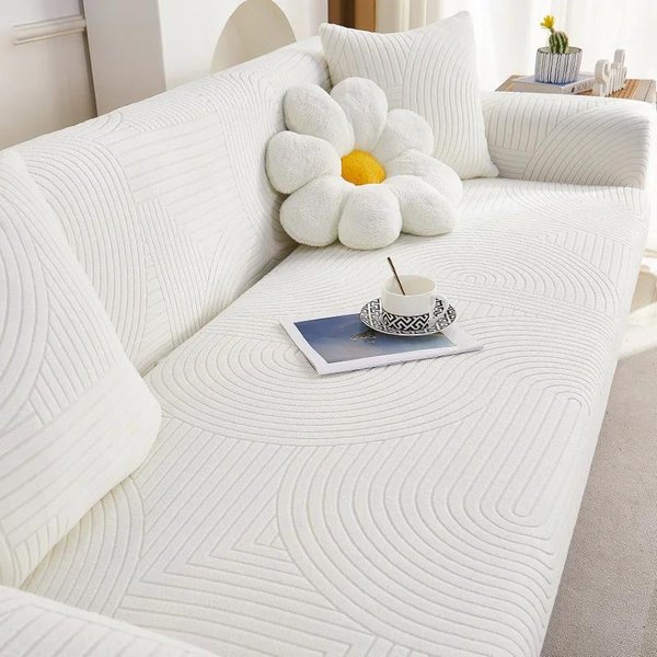 Funda De Sofá Gruesa De Alta Elasticidad Para Sala De Estar Fundas De Sofá Ajustables Fundas De Sofá Jacquard Para Sillones Funda De Sofá Antideslizante 1-Seater 90-140Cm-image
