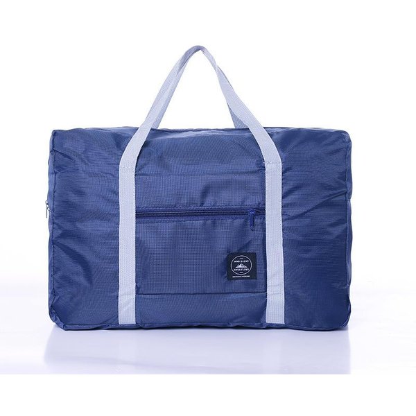 SkłAdana Torba PodróżNa Duffel Bag Do Samolotu Bagaż PodręCzny Torba PodróżNa Dla Kobiet Lekka DużA Pojemność Torba Do Przechowywania Sport Weekendowa Podróż Torba Na Noc Kolor Ciemny Niebieski-image