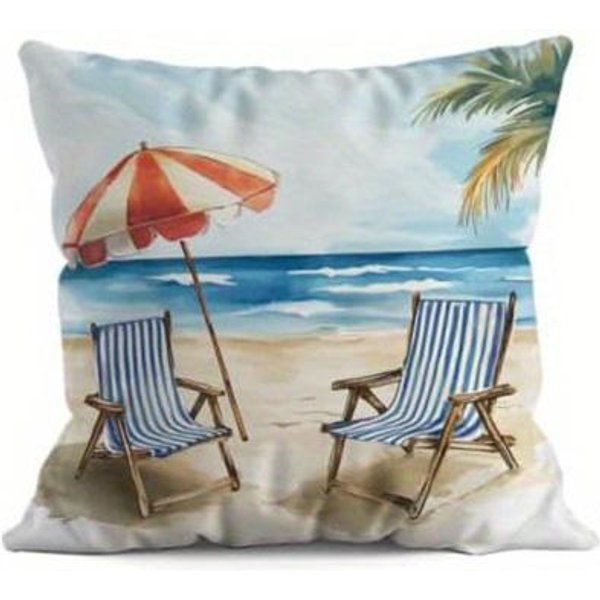 WystróJ Domu Sceny Letnie PlażOwe Dekoracyjne Poszewki Na Poduszki WzóR Poszewka Na Poduszkę Odpowiednia Do Sofy Sypialni Samochodu Poszewka Na Poduszkę 50X50Cm-image