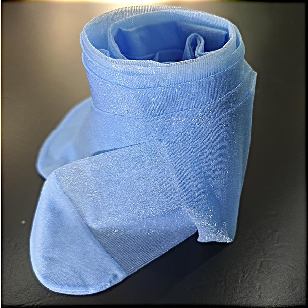 Kave 1 Par De Medias Brillantes Y Lustrosas Para Mujer Verano Fina De Nailon Transparentes Ajustadas Moda Femenina Cintura Alta Medias Panty Con Purpurina M 51-60Kg Blue-image