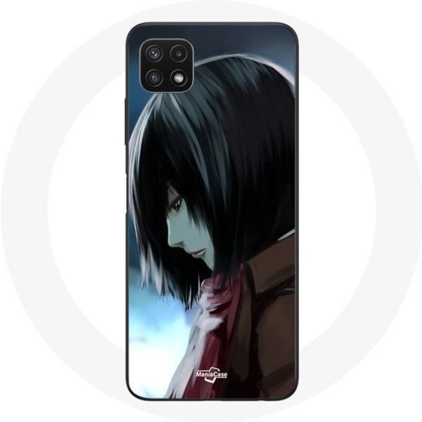 Funda Para Samsung Galaxy A22 5G Mikasa Ackerman Ataque De Los Titanes Manga Anime-image