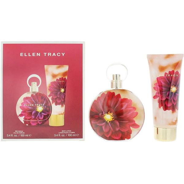Zestaw Ellen Tracy: Dream Florals Czerwona Dalii, Woda Perfumowana, Dla Kobiet, 100 Ml + Dream Florals Czerwona Dalii, NawilżA, Balsam Do CiałA, CiałO, 100 Ml-image