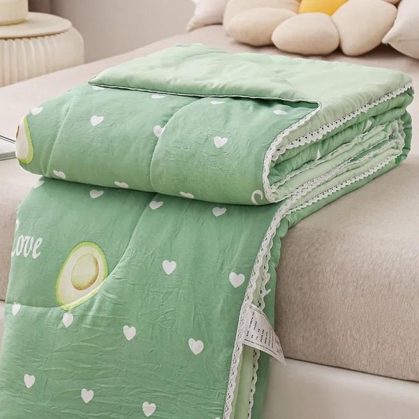 EdredóN De Verano Colcha Fina Colcha Estampada Para El Hogar Manta Acolchada Para HabitacióN De Adultos NiñOs Colcha Edredones De Cama 100X150Cm 1Pc-image