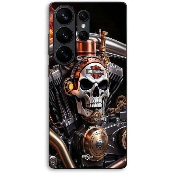 Coque Pour Samsung Galaxy S26 Ultra Harley Davidson TêTe De Mort MéCanique Maniacase Negro-image
