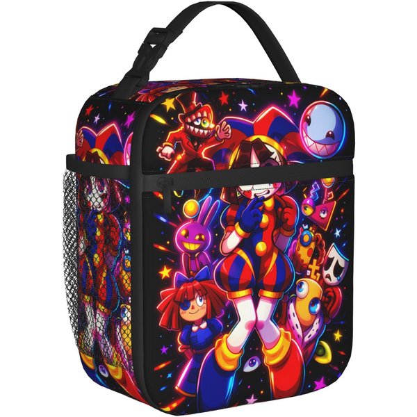 Bolsa De Almuerzo TéRmica De Dibujos Animados Jax's Circus Fiambrera TéRmica Para Oficina Para NiñOs Bolsos Tote TéRmicos Bolsa Refrigeradora PortáTil Aislada One Size-image