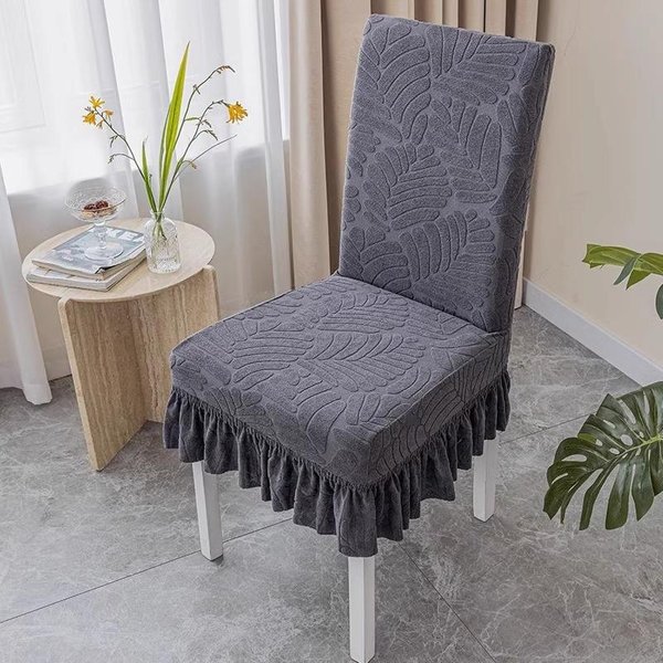 Funda EláStica Para Silla Nuevo Estilo Respaldo Integrado Universal Para Cuatro Estaciones Juego De Cojines Para Asiento De Mesa De Comedor Hogar Funda Universal Para Taburete 42*38*38Cm-image