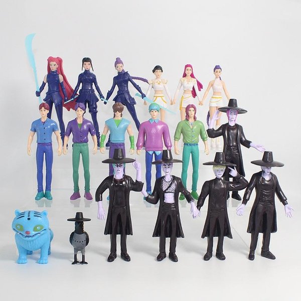 ŁOwcy DemonóW Figurka Zabawka Derpys Tiger Rumi Mira Zoey Sussy Figurka Lalka Kolekcjonerska Prezent Dla FanóW Gray-image