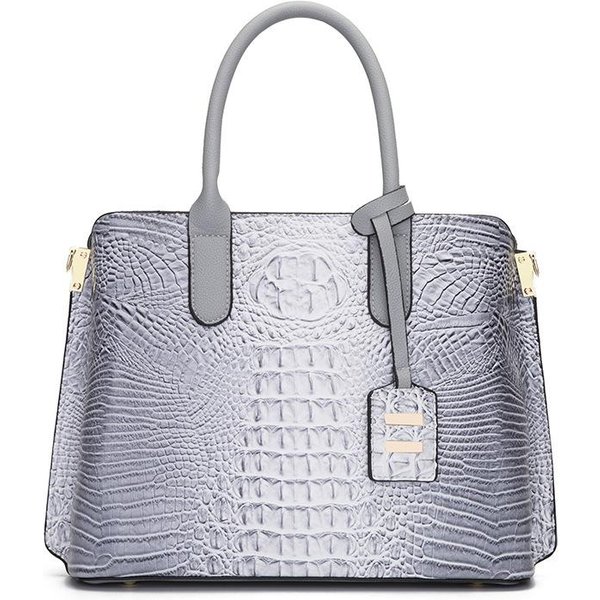 Retro Luksusowa Damska Torebka Moda WzóR Krokodyla DużA Pojemność Torba Tote Europejski I AmerykańSki Trend Uliczny Torba Na Ramię Kobiety White-image