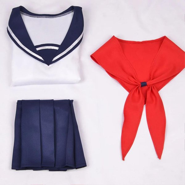 Gra Yandere Simulator Kostiumy Cosplay Ayano Aishi Peruka Osana Najimi DziewczęCy Szkolny Mundurek JK Koszula ŻEglarska SpóDnica Sukienka Ubrania S-image