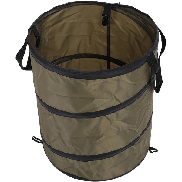 Contenedor De Basura De Camping De TamañO Mediano De 37L, Cubo De Almacenamiento Plegable, Cubo De Basura PortáTil Para Picnic, Camping, Exterior Negro-image