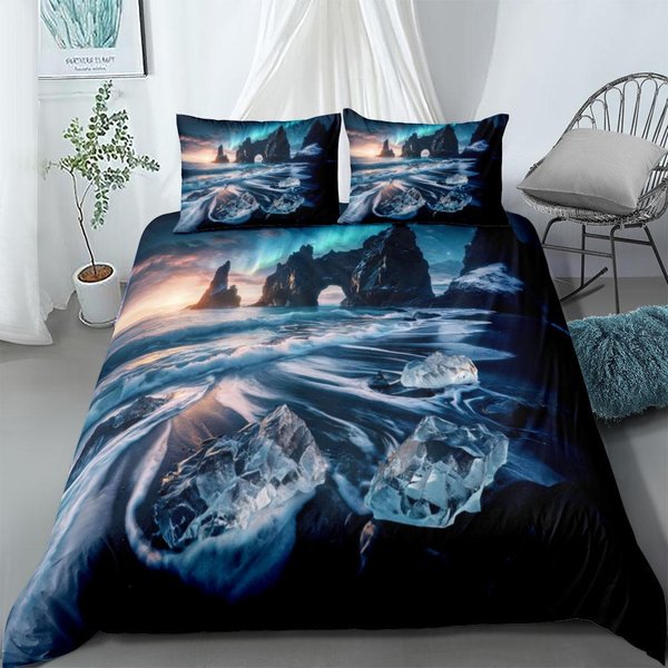 Wiara Bennet Zestaw Poszwy Na KołDrę UK Pojedynczy PodwóJny Queen US Twin Full King Size Pkm Zestaw PośCieli 140X210Cm Gray-image
