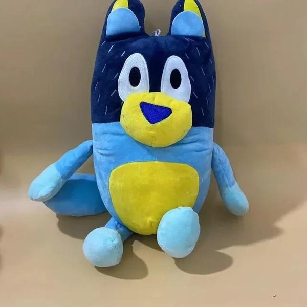 Bluey Rodzina Bingo Bandit Chilli Zabawka SłOdki Zwierzak Pies Siostra Kawai Pluszowa Wypchana Zabawka Dla Dzieci Lalka Zwierzę BożE Narodzenie Prezent Urodzinowy 28CM-image