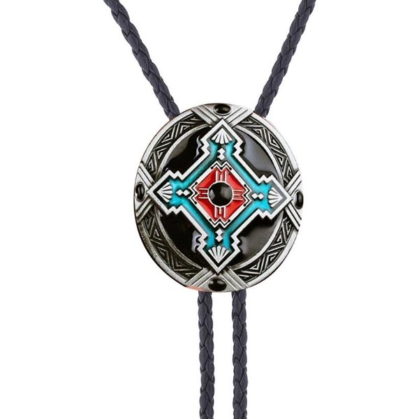 Zachodni Kowboj Krawat Bolo Totem Krawat Pod Szyję Naszyjnik Lariat Akcesorium Do Kostiumu Krawat Bolo Zachodni Black-image