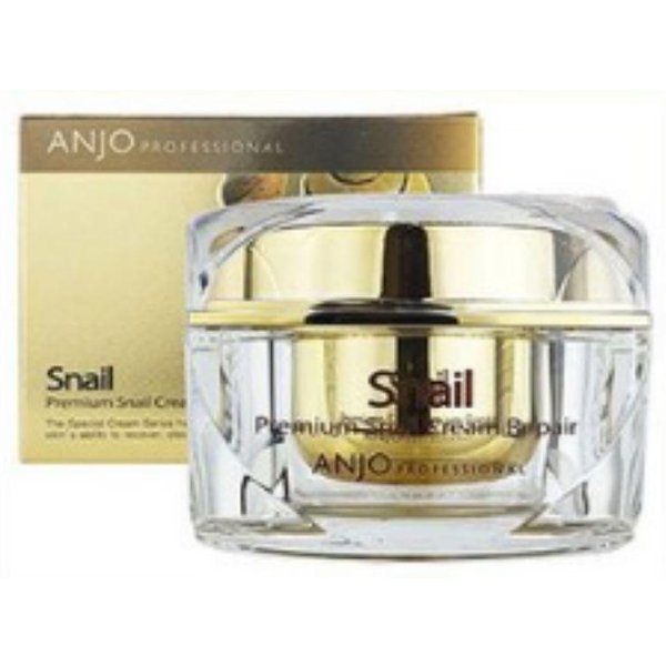 Anjo Premium Krem ŚLimakowy Naprawczy 50G – NawilżAjąCy Naprawczy UjęDrniająCy Przeciwstarzeniowy Krem Do Twarzy K-Beauty-image