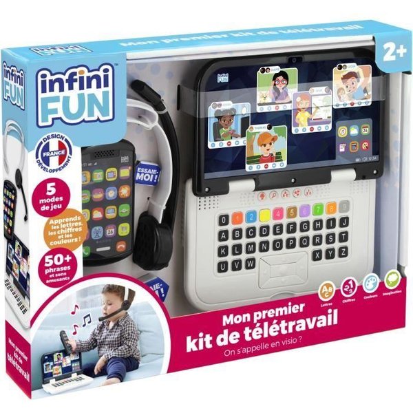 Kit De Teletrabajo - KD - Mi Primer Kit De Teletrabajo - Efectos De Luz Y Sonidos Realistas A Partir De Los 18 Meses-image