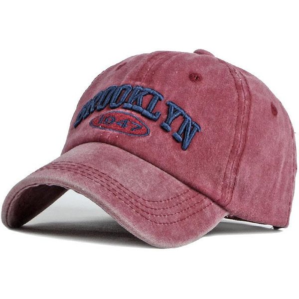 Gorra Para Hombres Y Mujeres Gorra De BéIsbol Vaquera Sombrero De AlgodóN De Verano Snapback Gorra Hip-Hop Informal Gorra Hombre Visera Brooklyn Alfabeto BéIsbol-image