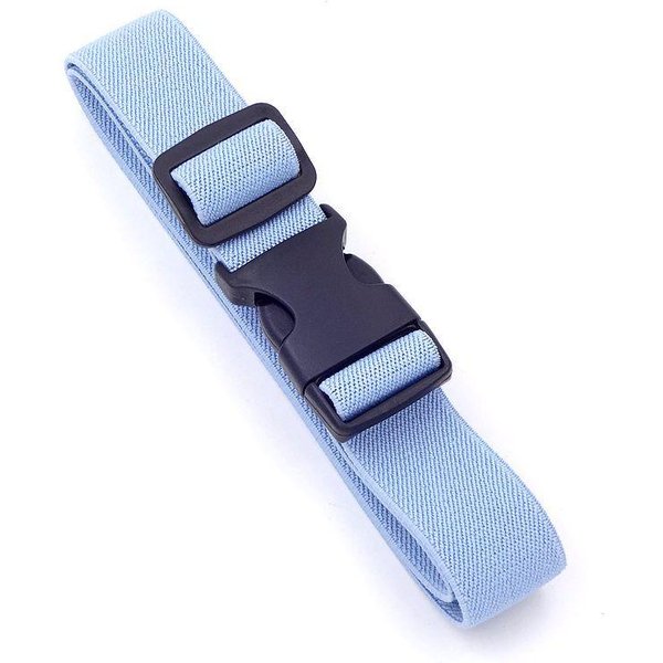 CinturóN De Entrenamiento Hebilla De InsercióN De Verano CinturóN De Pantalones Cintura Tejida Multicolores CinturóN Infantil NiñOs NiñAs Escuela Primaria 55-65Cm Blue-image