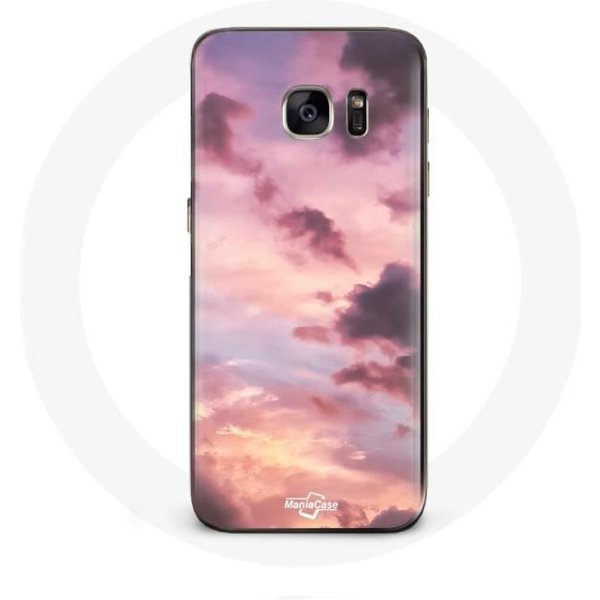 Funda - Samsung - Galaxy S7 - Puesta De Sol Rosa - Flexible - ProteccióN SintéTica Color Rosa-image