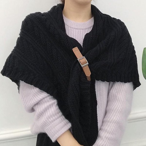 Luksusowy Dziergany Szal Damski Kaszmirowe Poncho Bufanda Pashmina Szale Damskie MięKkie Designerskie Narzutki CiepłE PodróżNe Wiatroszczelne Poncho Gray-image