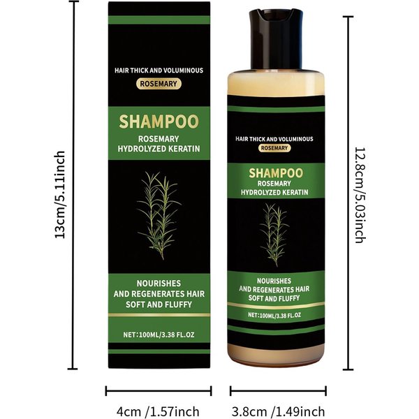 Rozmaryn Naturalny Szampon Przeciw Wypadaniu WłOsóW ZagęSzczająCy GłęBoko OdżYwiająCy PielęGnacja SkóRy GłOwy WzmacniająCy Naprawczy Uszkodzone Kontrola ŁUpieżU Dla MężCzyzn Kobiet 1PCS-image