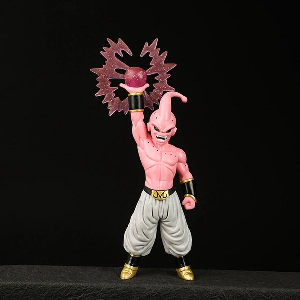 Figurka Dragon Ball 20Cm KreskóWka Anime Lalka Zabawka Majin Buu Ozdoba Ozdoba Na Stół Pink-image