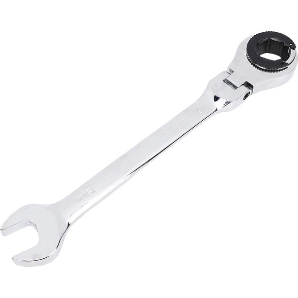 Llave De Carraca De Cabeza Abierta Flexible De 19 Mm, 72 Dientes, Ajustable 180 Grados, Llave De Carraca Para TuberíAs De Combustible, Freno, LíNeas De CA White-image