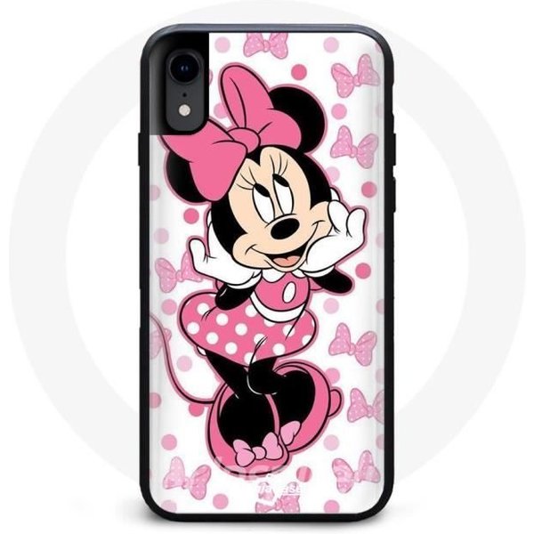 Funda - Maniacase - Iphone Xs - Minnie Mouse - Silicona - Flexible - Negra Negro-image