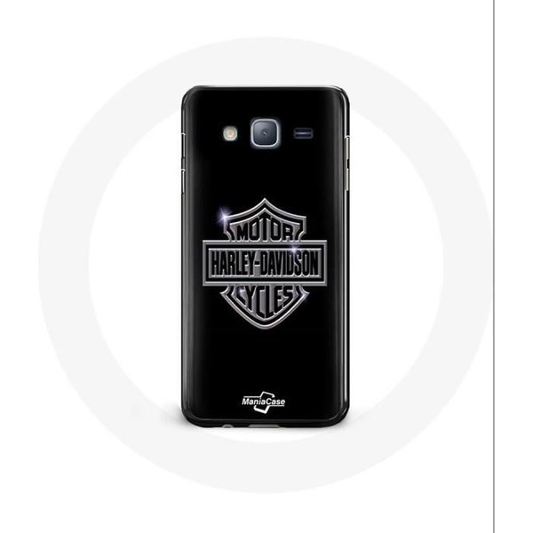 Funda - Maniacase - Samsung Galaxy J7 2016 - Negra - Harley Davidson - RíGida-image