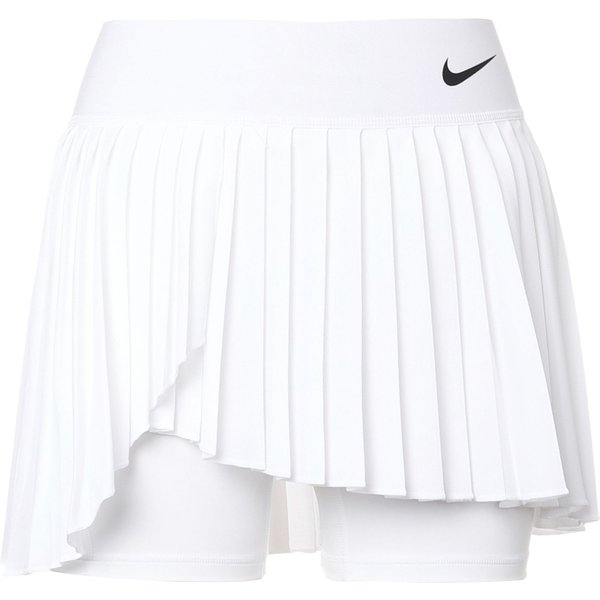 Falda De Tenis EláStica Con Logo SóLido Nike Court Dri-Fit Advantage Para Mujer, Parte Inferior Blanco DR6850-100 L-image
