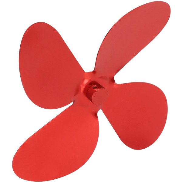 Aspa De Ventilador Para Estufa AleacióN De Aluminio Juego De 4 Aspas Kit Con Llave Hexagonal Tornillo Para Repuesto Bronce-image