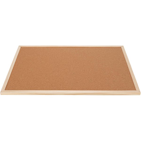 TablóN De Corcho 40X60Cm Doble Cara Marco De Madera TablóN De Anuncios De Corcho Para Oficina Escuela Hogar-image