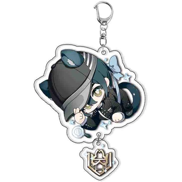 Juego De Anime Danganronpa: Llavero AcríLico Trigger Happy Havoc Colgante Para Llavero Saihara Shuichi Adorno Regalo NiñO Gray-image