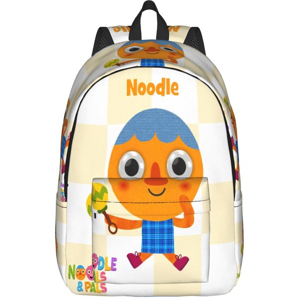 ¡Yo! Mochila Noodle & Pals Para Hombres Mujeres Genial Estudiante Senderismo Viaje Mochila Diaria Bolso De Hombro Para PortáTil Durable M-image