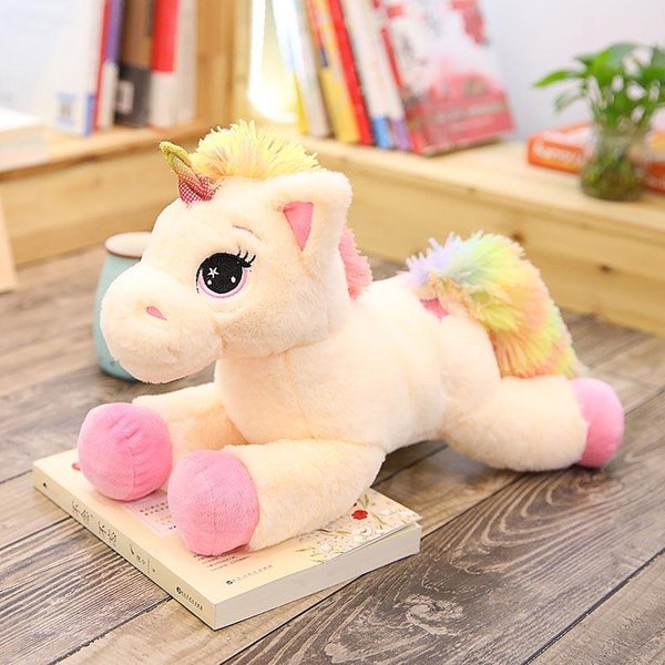 40Cm 60Cm 80Cm TęCzowy JednorożEc Pluszowe Zabawki Kawaii Dzieci Zabawki Wypchane ZwierzęCe Lalki Dla Dzieci BożE Narodzenie Urodziny Prezent 40Cm-image