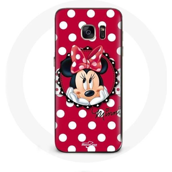 Funda Para Samsung Galaxy S6 Minnie Mouse Dibujo Animado Rojo-image